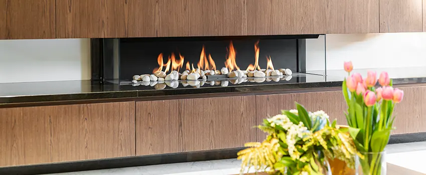 Double-height Fireplace Design Refurbishment in Solon, Ohio